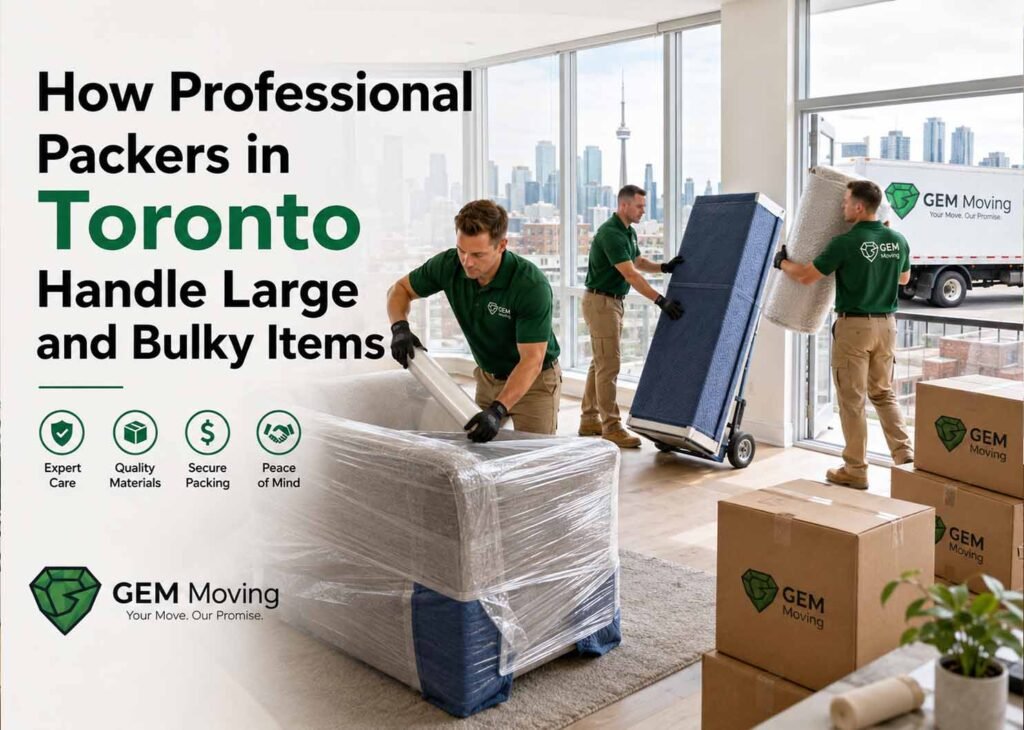 How Professional Packers in Toronto Handle Large and Bulky Items