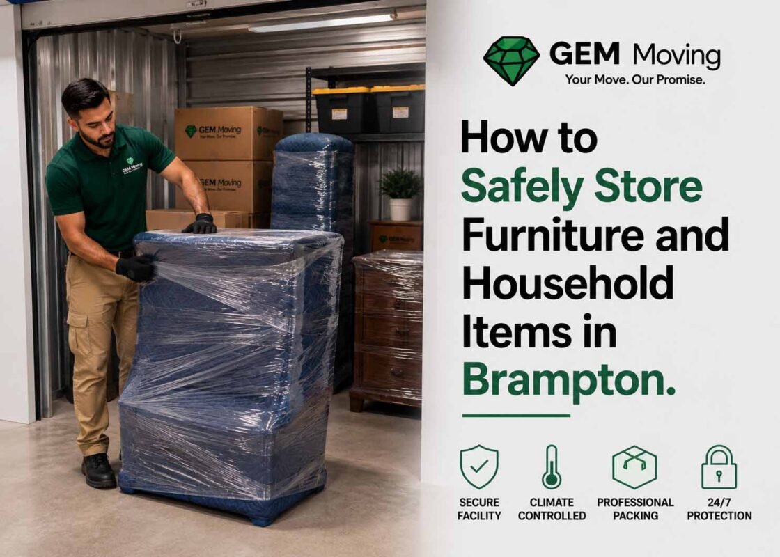 How to Safely Store Furniture and Household Items in Brampton
