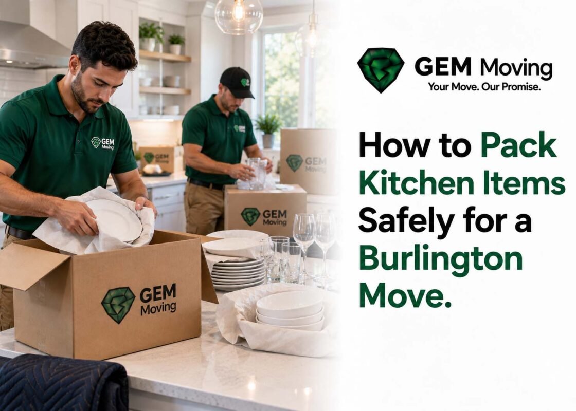 How to Pack Kitchen Items Safely for a Burlington Move