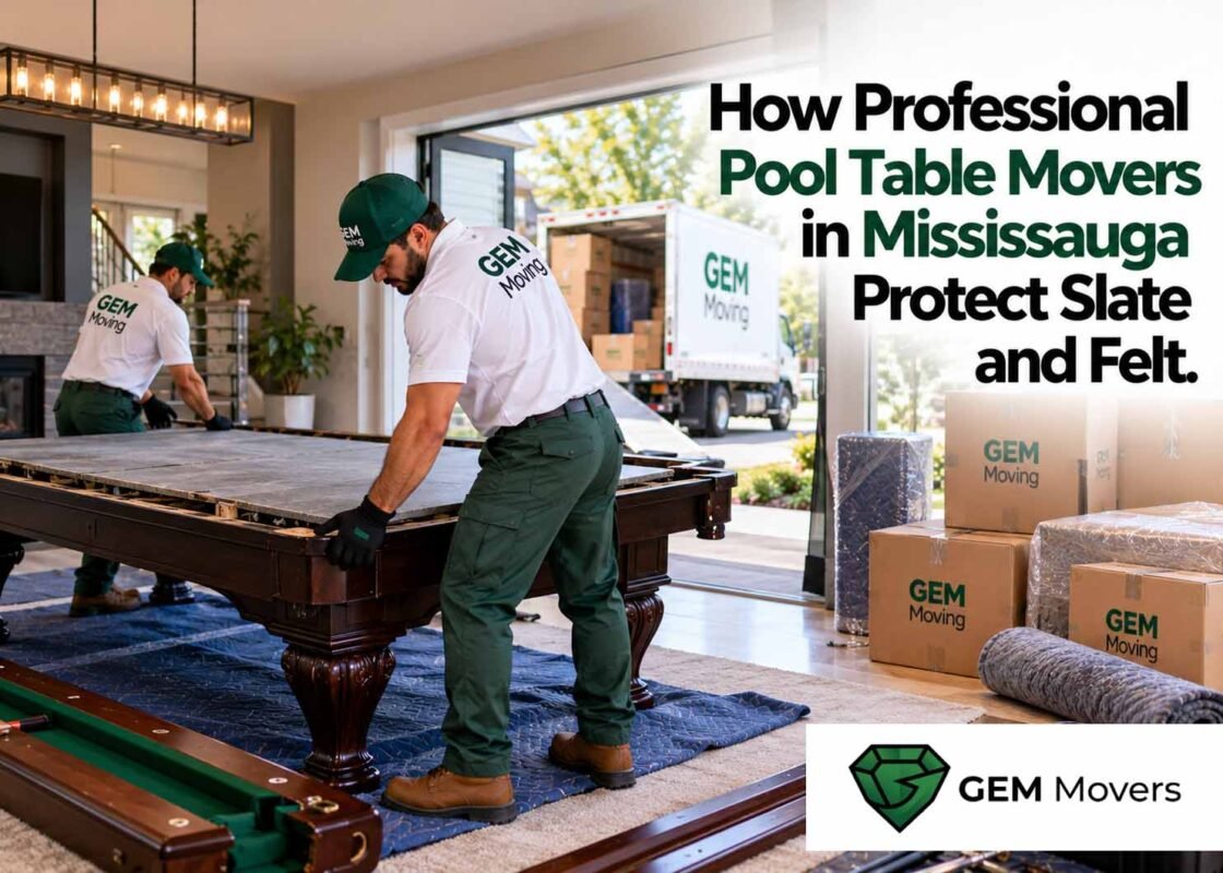 How Professional Pool Table Movers in Mississauga Protect Slate and Felt
